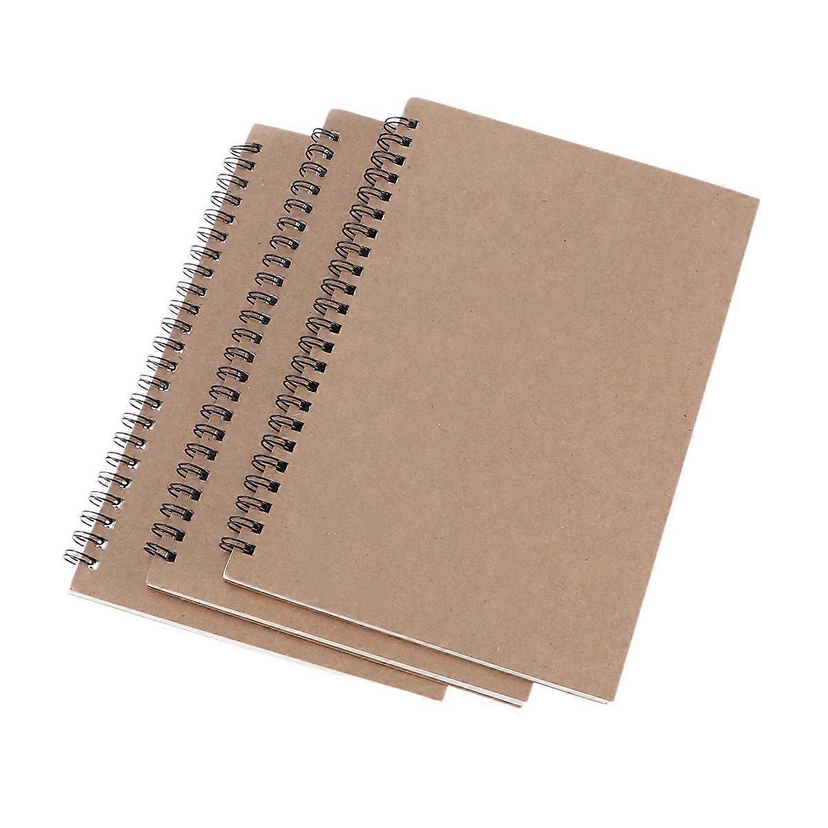 Notebook for Students Kraft Diary Notebook for Writing 9Pcs Khaki Journal