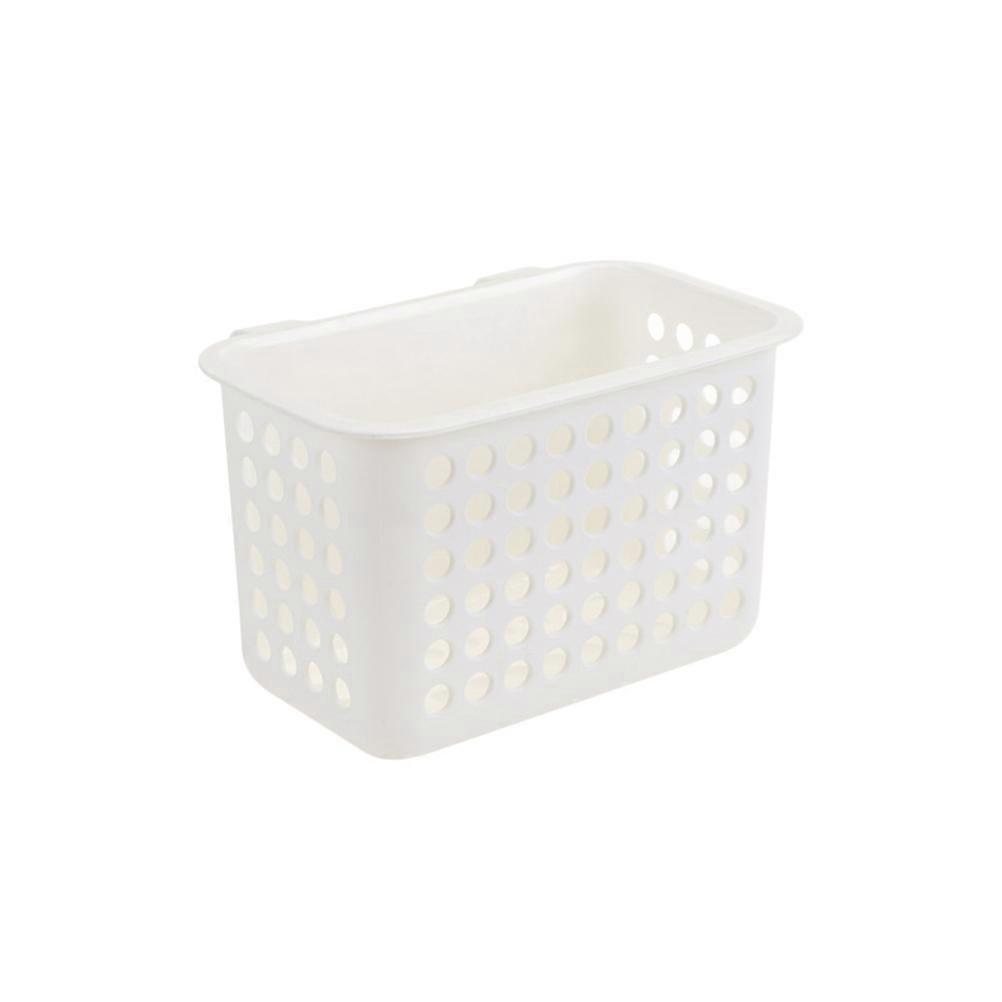 Kitchen Cabinet Storage Desktop Hanging Multifunction Laundry Basket 2Pcs White