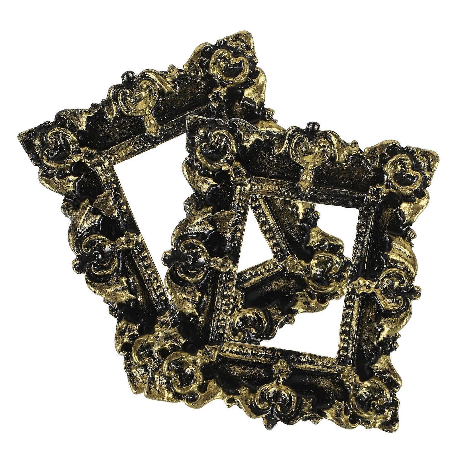 Mini Picture Frame Vintage Resin Photo Frames for Decoration 6Pcs