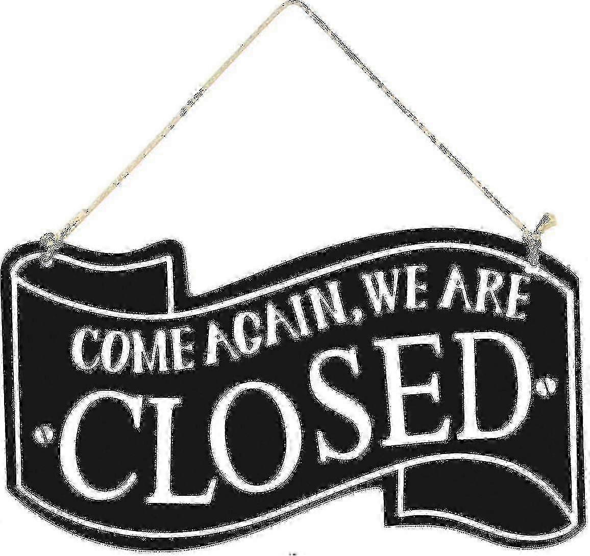 Wooden Double Sided Store Open And Closed Signs For Store Business Or Home