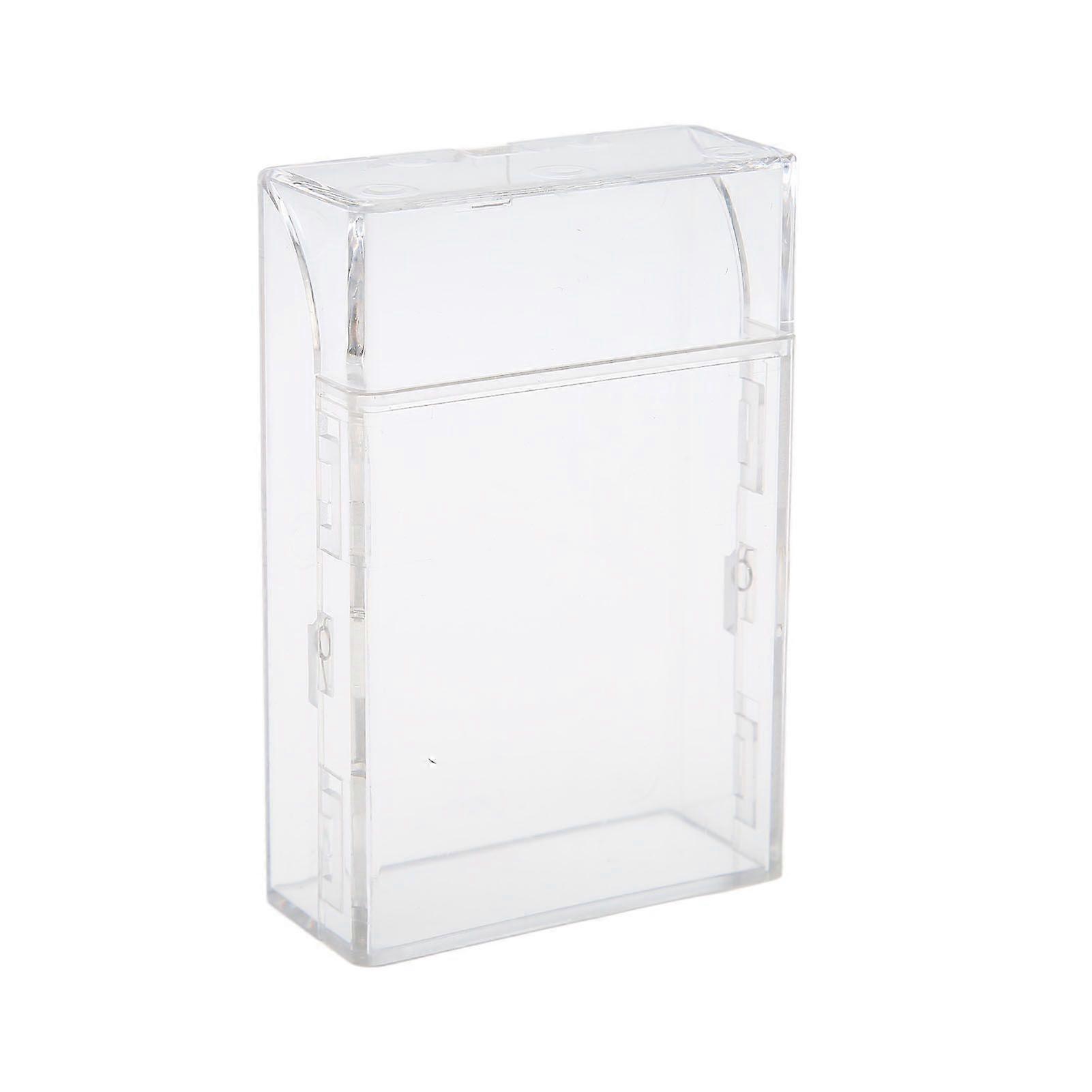 Cigarette Case Plastic Small Clear Cigarette Display Box with Pull Down Automatic Open Design for Lipsticks Lighters Keys Transparent
