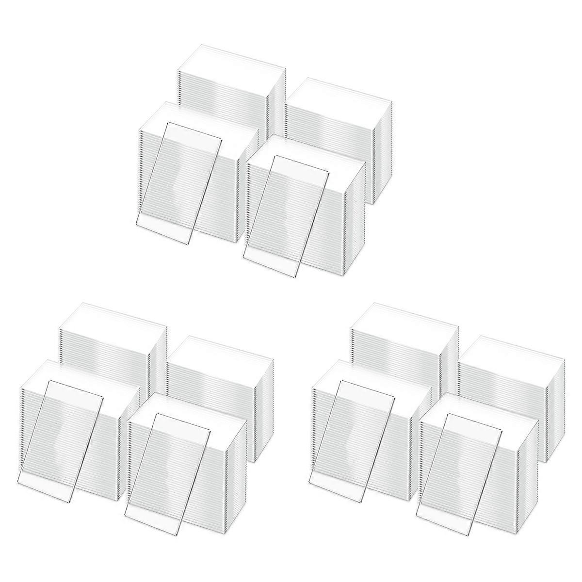 50Pcs Clear Acrylic Table Place Card Rectangle Card Name Tag DIY Deco