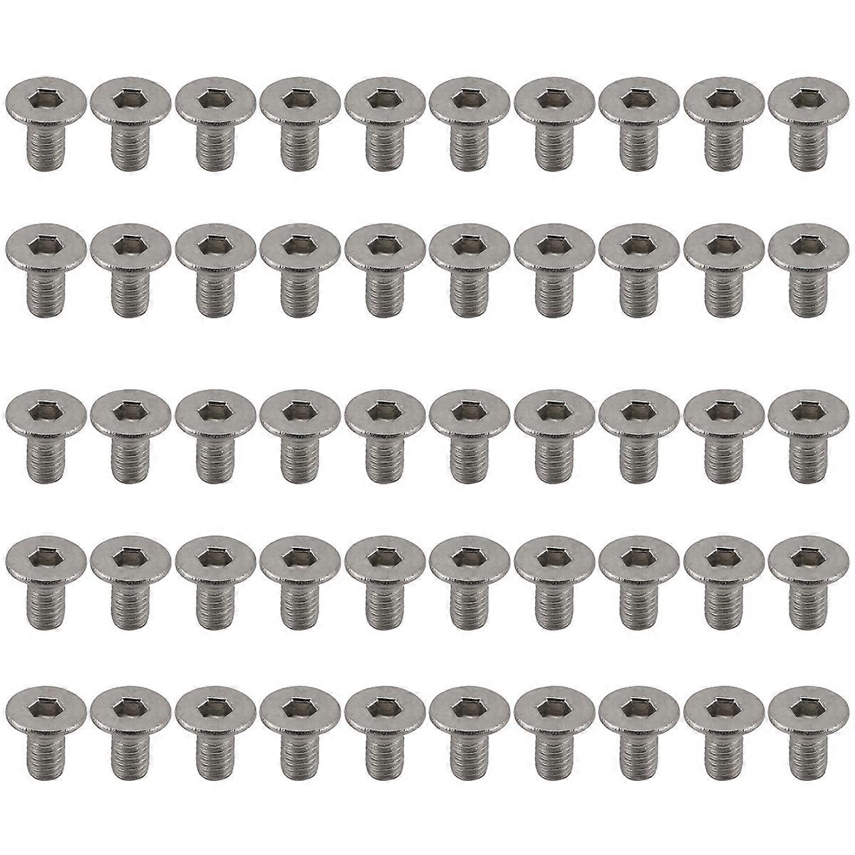 M3 x 6mm Hex Socket Countersunk Flat Head Screw Bolts 50pcs