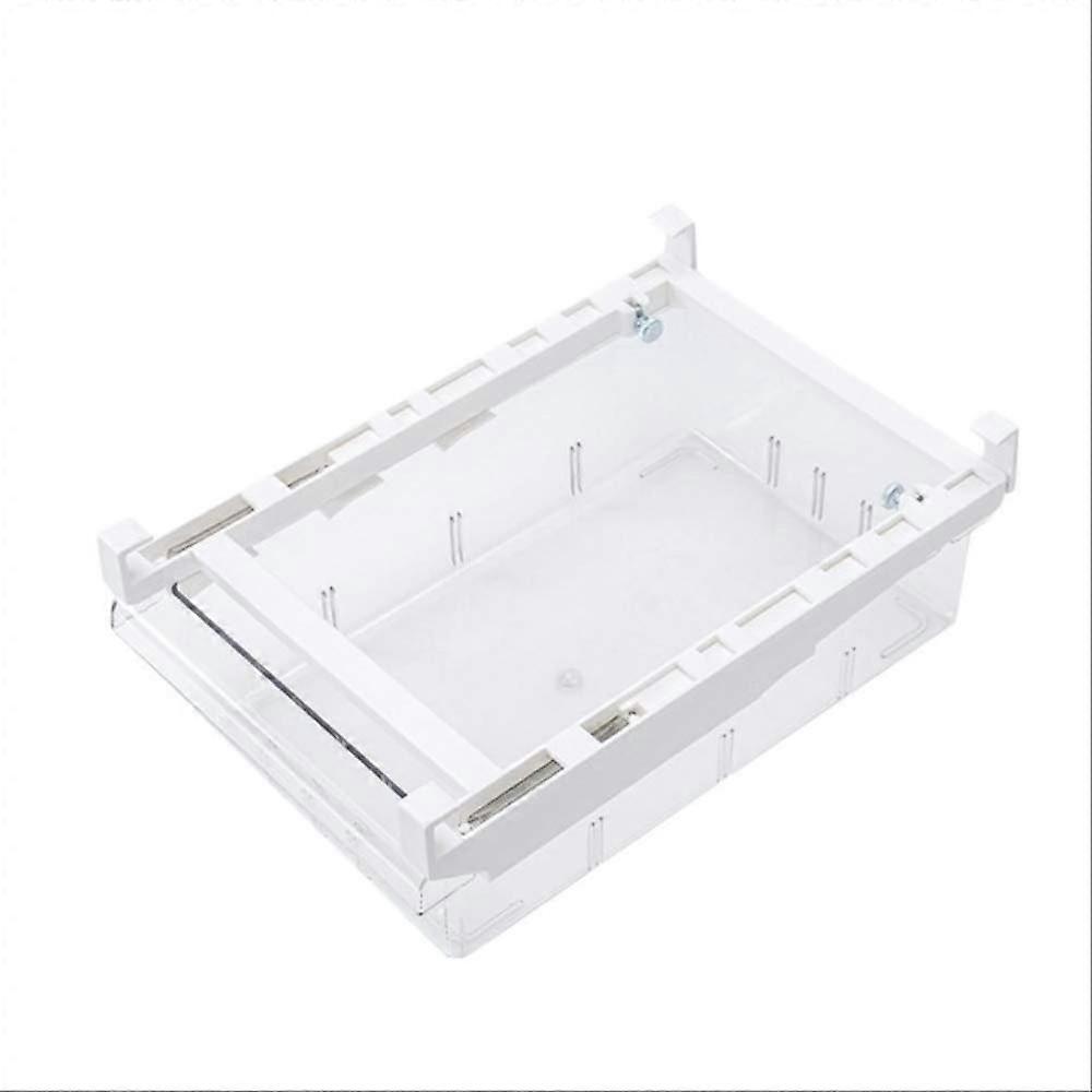 1/4/8 Compartment Fridge Drawer Organizer Bin Transparent Clear Storage Bin For Pantry Freezer Refrigerator
