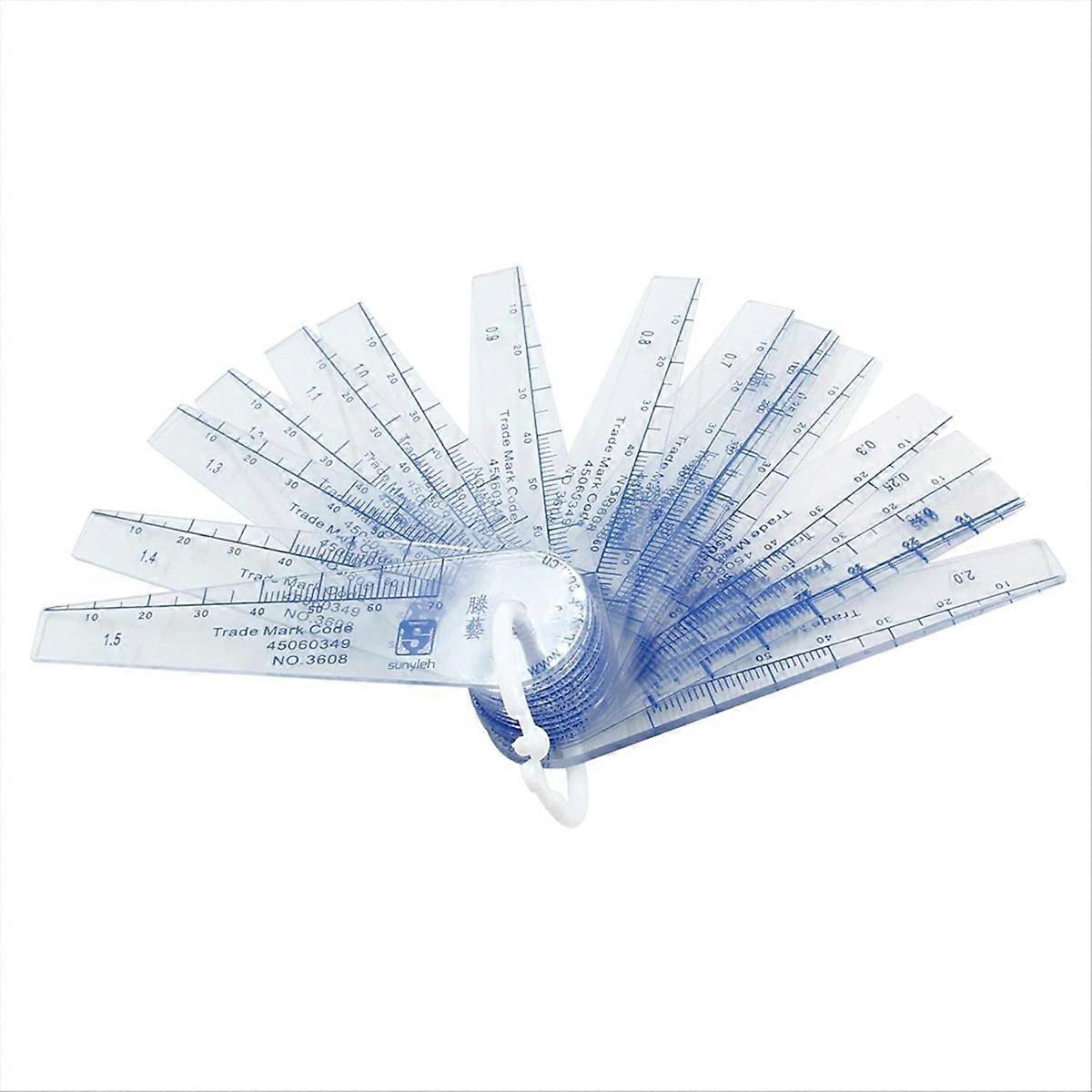 Plastic Feeler Gauge 0.05-2mm Thickness Measuring Tools