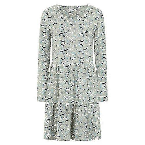 Lazy Jacks Womens/Ladies Vine Tiered Long-Sleeved Midi Dress