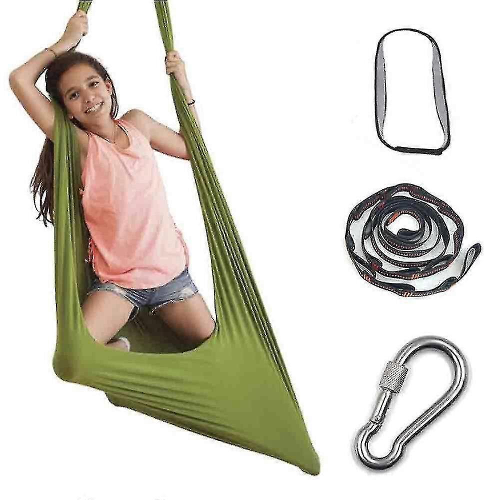 Barn Bomull Swing Hängmatta Barn Elastisk Paket Stadig Sits Swing Stoltoy