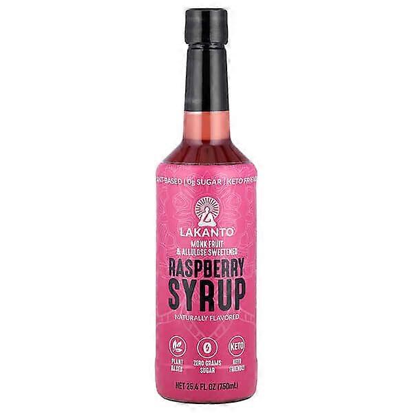 Lakanto, Raspberry Syrup, 25.4 fl oz (750 ml)