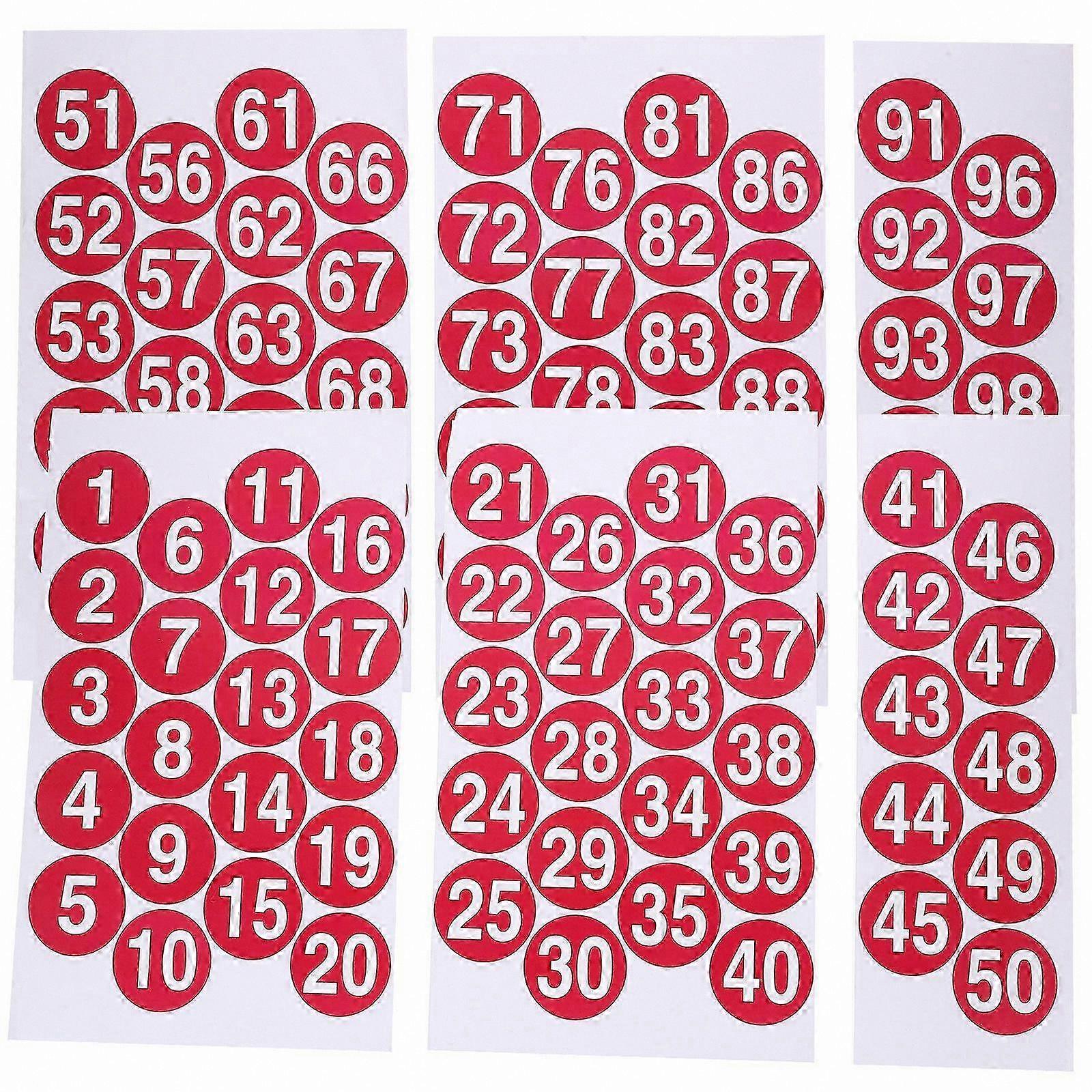 Waterproof Self-Adhesive Number Decals for Organization and Labeling