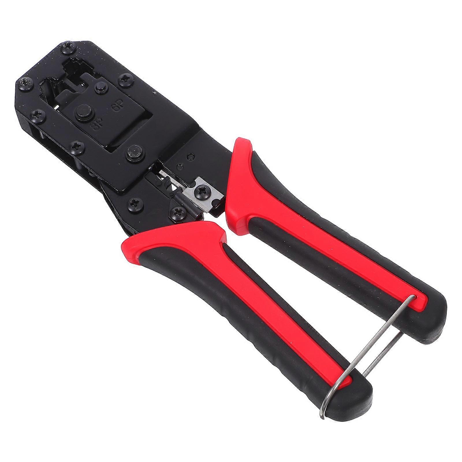 Multi-Function Ethernet Crimping Tool with Wire Stripper for Electricians