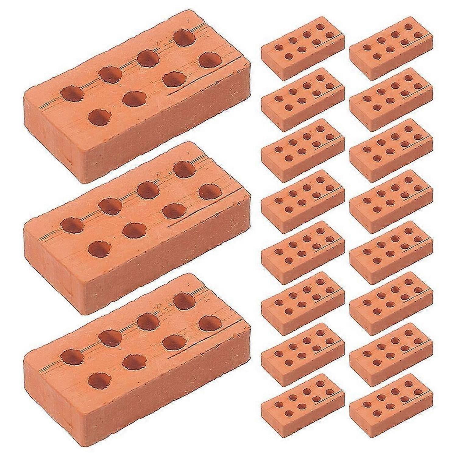 100pcs Miniature Wall Bricks for DIY Small Bricks for Model Houses, Castles & Craft Projects