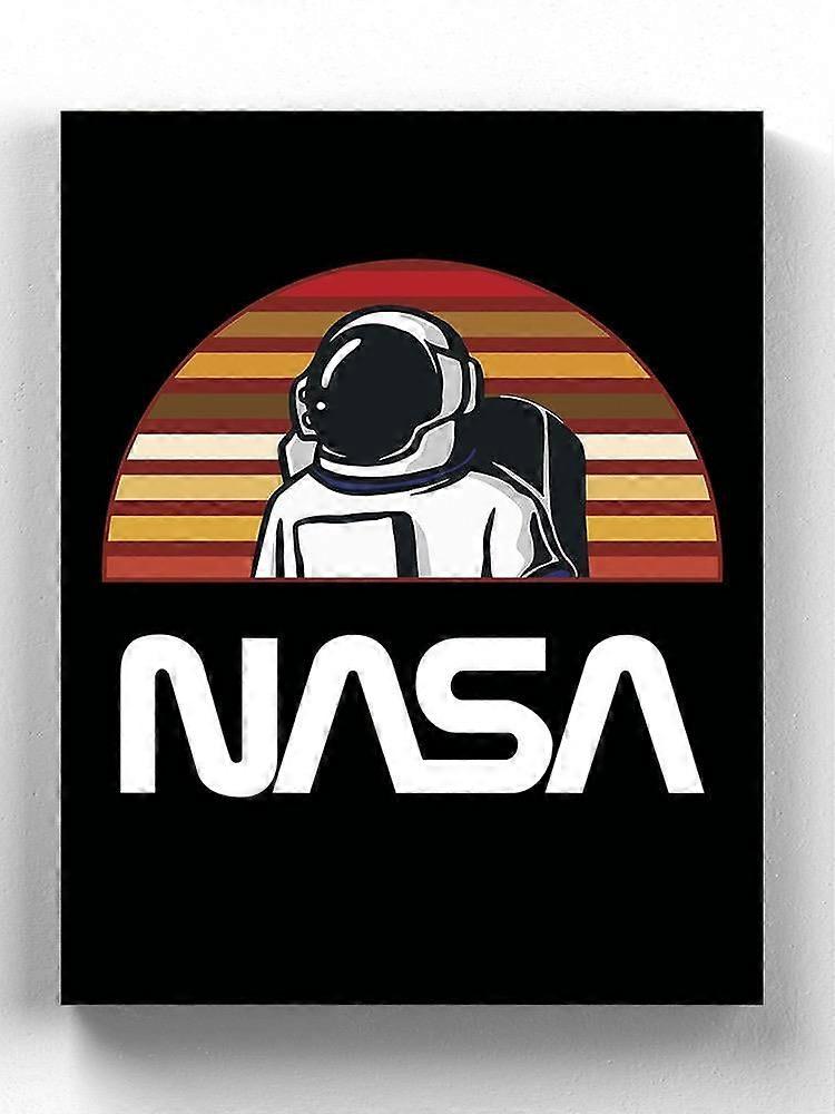 NASA Nasa Spaceman Retro Color Wrapped Canvas  -NASA Designs,-ouyab1534