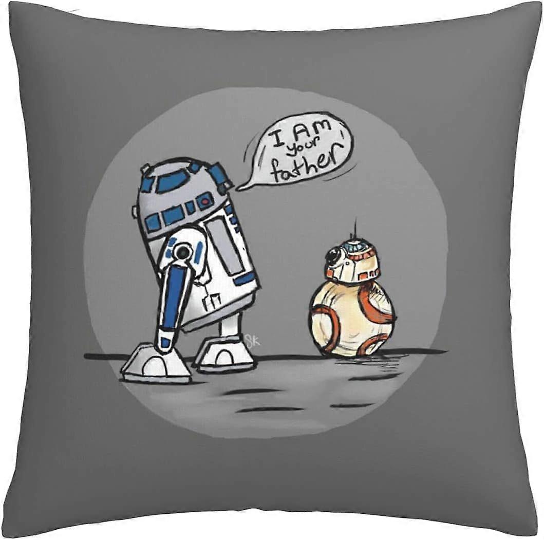 n625面白いSt_Ar Wa_Rsクッションカバー45 x 45 cmの正方形のスロー枕カバー、目に見えないジッパー付きソファ寝室用18 x 18インチセット-TB3625 hnj625