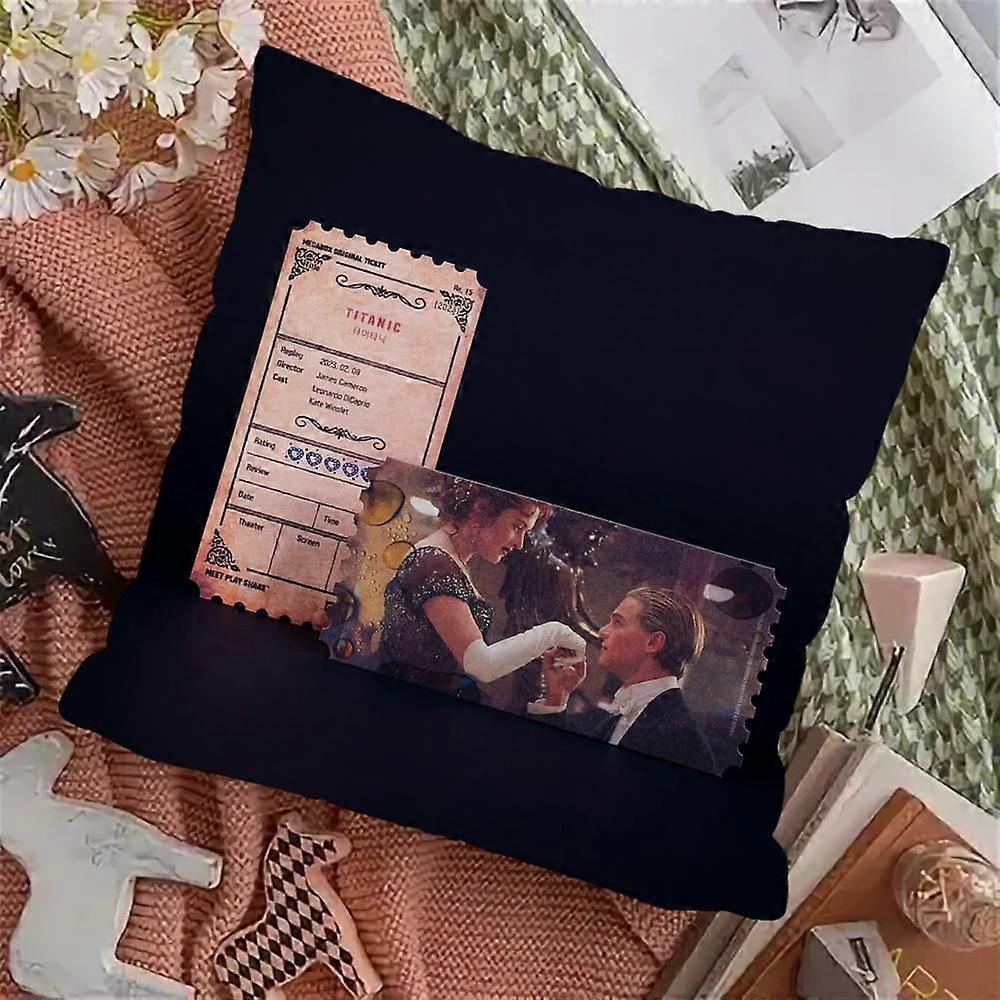 v305 T-タイタニッククッションカバー枕カバー装飾クッションカバーソファホームデコレーションスリーピングピロールームデコレーションアイテムgg305