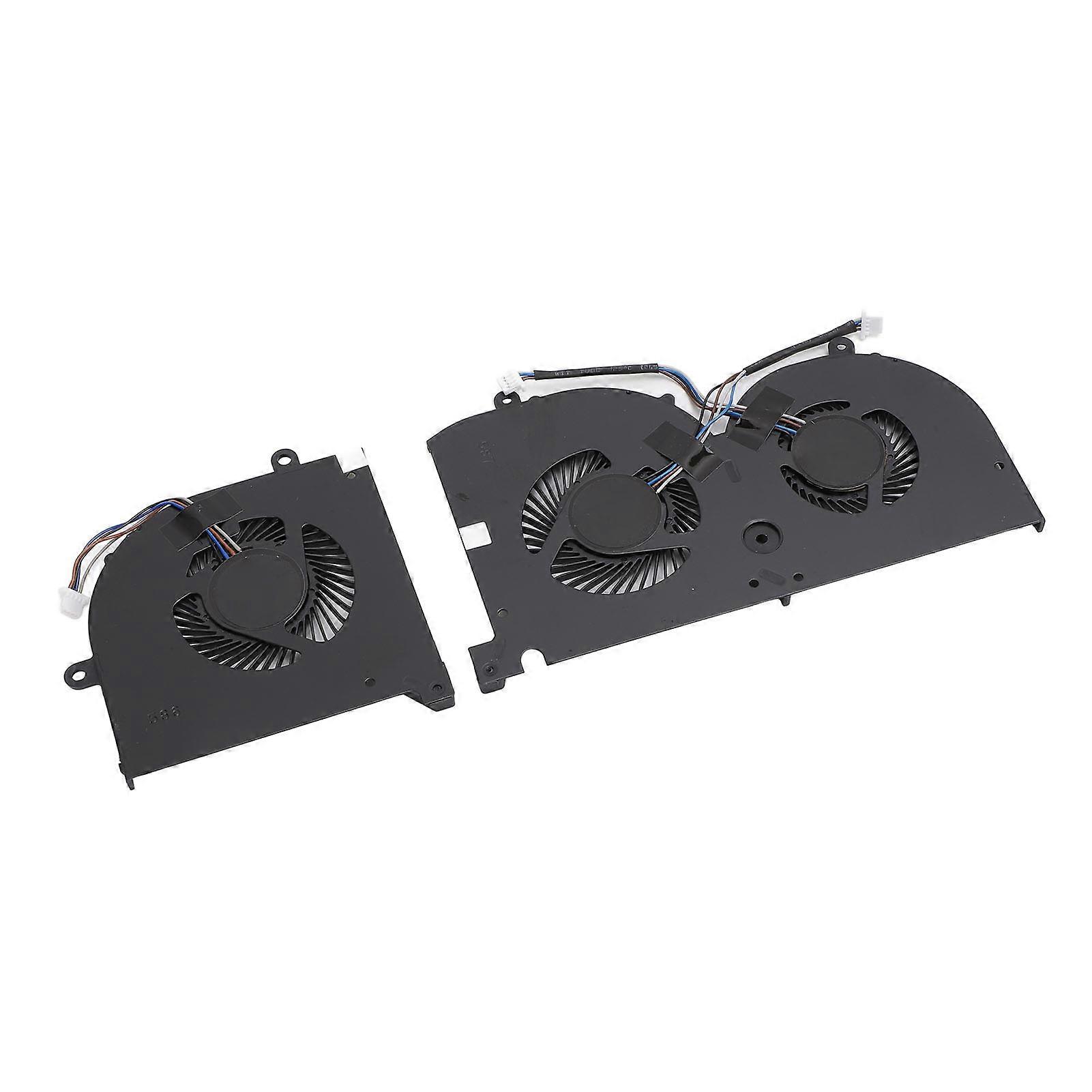 CPU GPU Cooling Fan Set for GS75 P75 MS 17G1 MS 17G2 BS5005HS U3I BS5005HS U3J Aluminum Alloy 4 Pin Laptop Replacement Cooling Fan with Repair Tools 