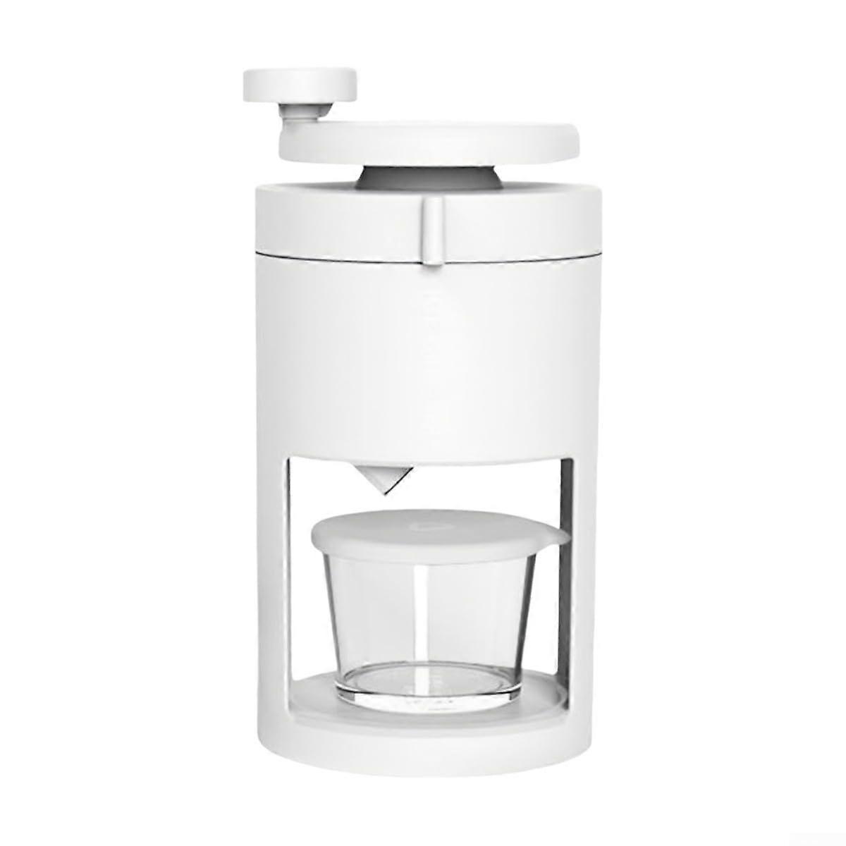 Shaved Ice Machine Hand Operated Ice Crusher For Snow Cones And Slushies, Stainless Steel Blade, Compact Home Use