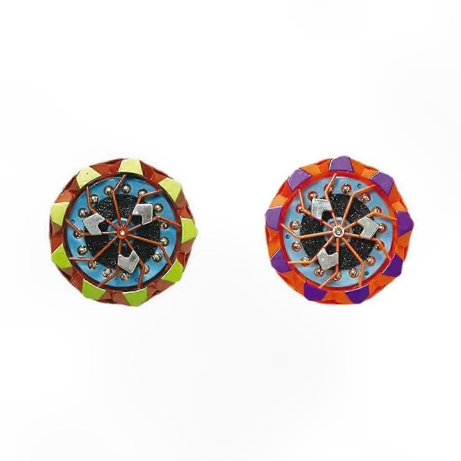 Glowing Spinning Tops Stress Relief Gyroscope with Collision Sparks Portable Luminous Fidget Toy