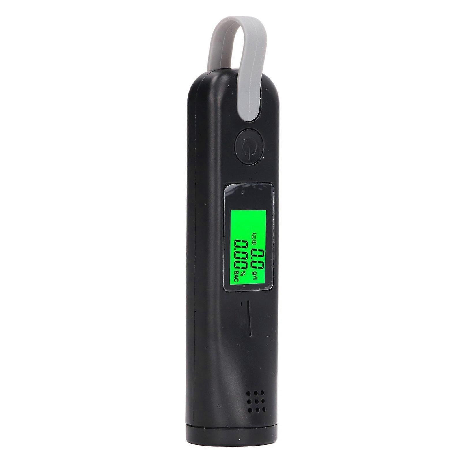 Breath Alcohol Tester High Accuracy Quick Response Wireless Portable Drunk Analyzer DC 5C Black