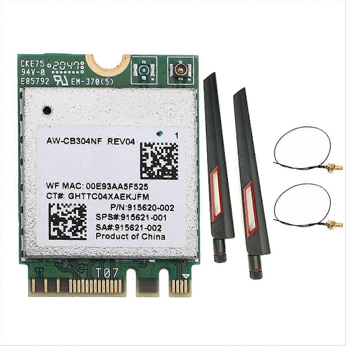 Carte WiFi AW-CB304NF RTL8821CE + antenne 2X10DB 2.4G/5G double bande Bluetooth4.2 433Mbps 802.11AC Lapto