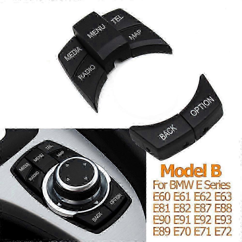 Interior Car CIC IDrive Multi Media Knob Menu Buttons Replacement For BMW E60 E61 E63 E64 E81 E82 E87 E88 E89 E90 E92 E70 E71