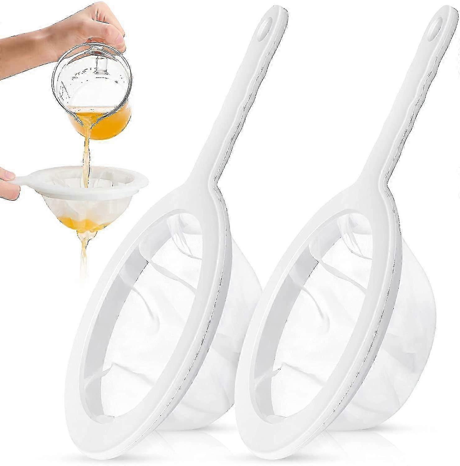 2pcs Juice Filter Mesh 100 Mesh Filter Wine Filter Mesh Funnel Filter Mesh Food Filter Jam Straining Jam Food Filter Mesh