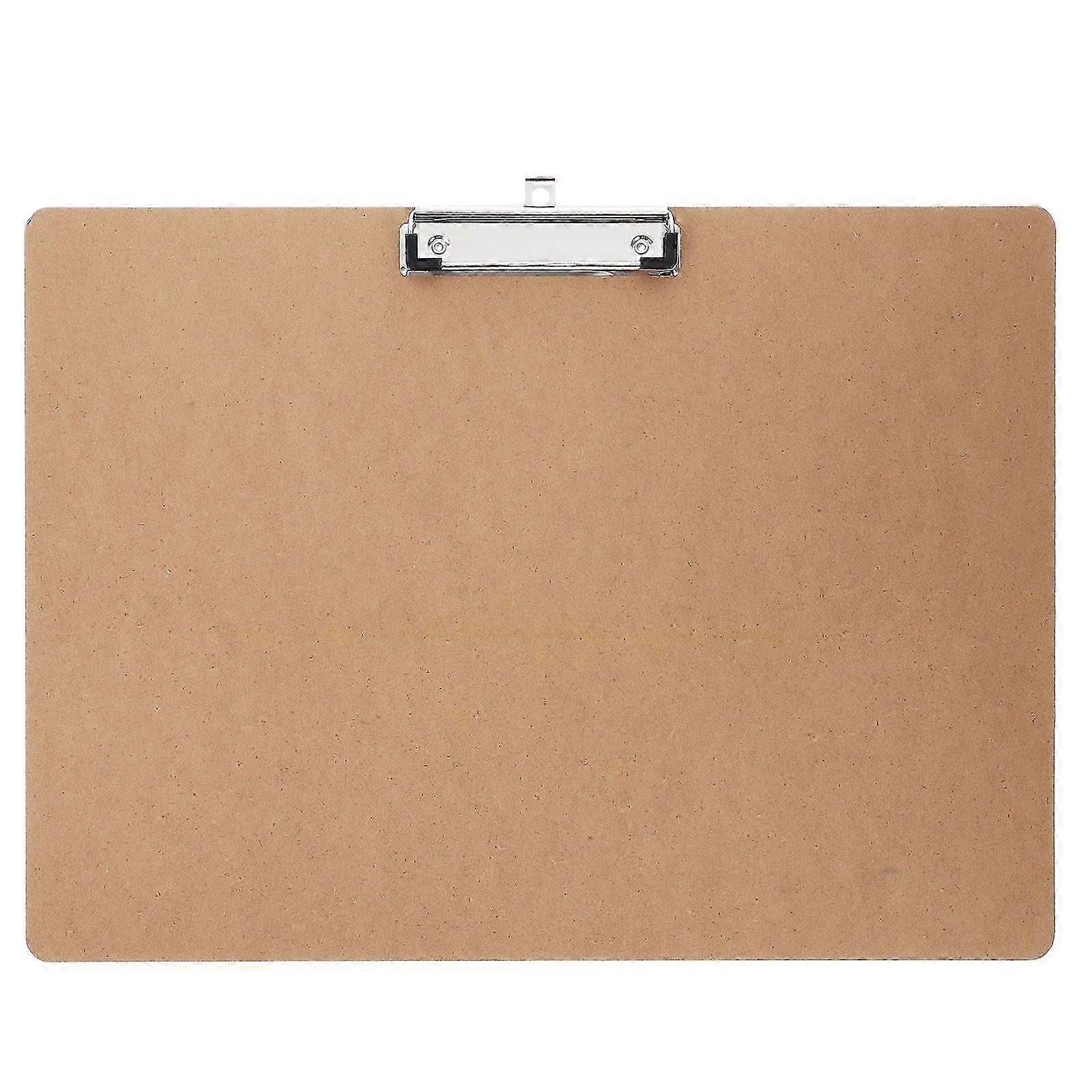 1PC A3 File Folder Board Wooden Backing Board Plate Writing Plate Document Sorting FolderKhaki