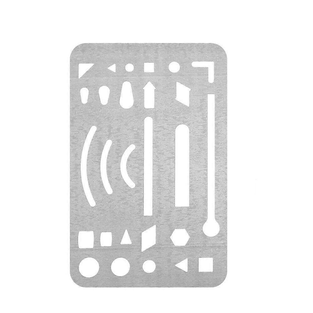 3 Pcs 27 holes Drawing Drafting Craft Stencils Eraser Templates Portable Erasing Shield  Tools