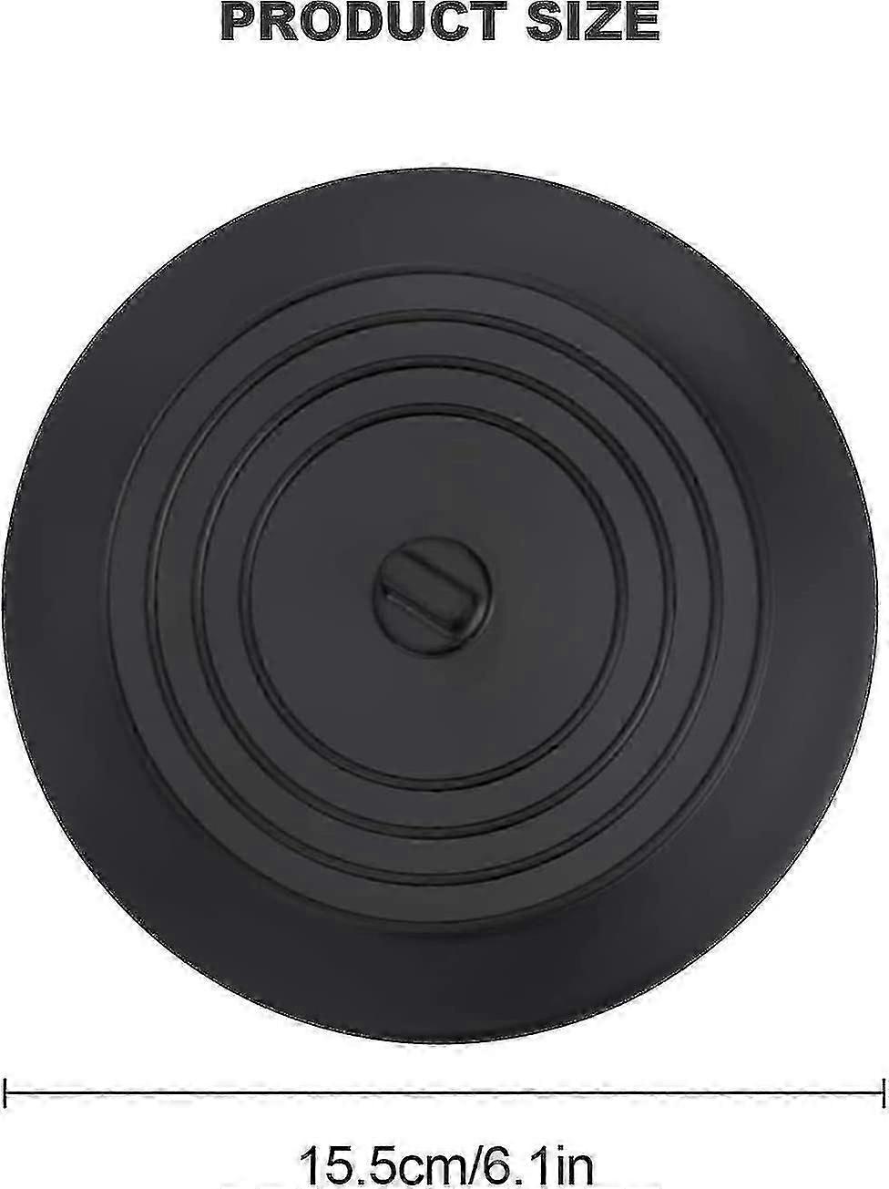 3 Pack Silicone Universal Drain Stopper Plug for Sink, Bathtub, Kitchen & Bathroom