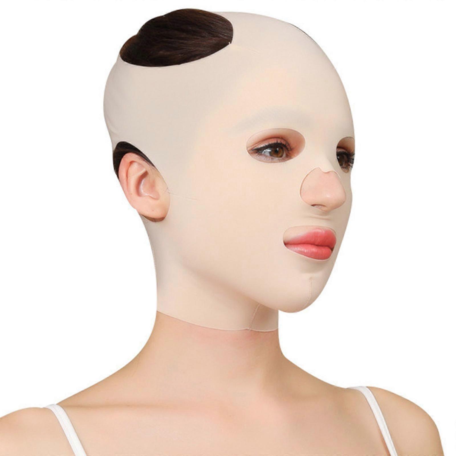 Face Slimming Bandage Overnight Face Lifting Tape For Jawlines Contouring And Double Chin Reduction Soft Breathable Multicolor