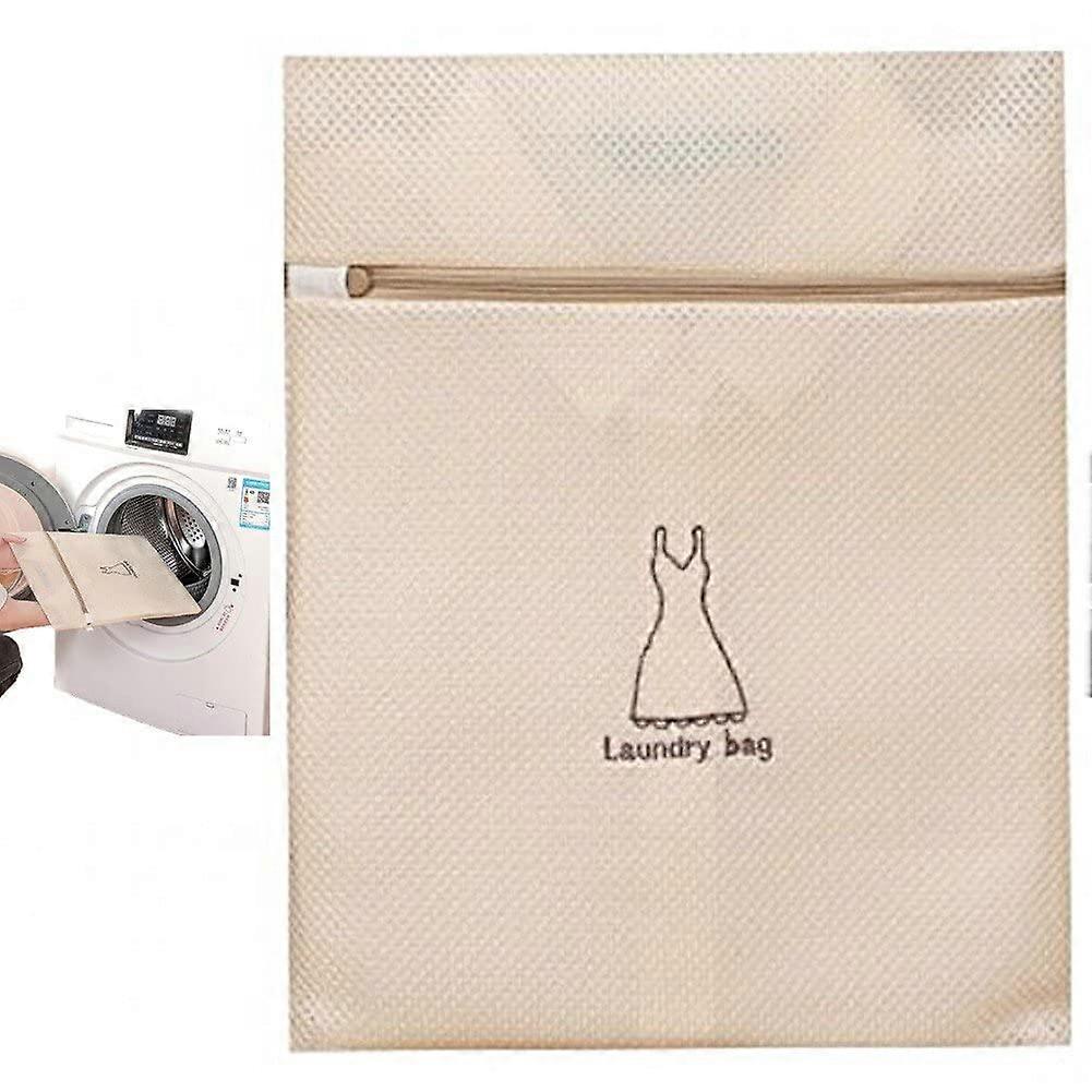 Mesh Laundry Bag with Zipper for Washing Machine, Clothes, Blouses, 30x40cm Laundry Net