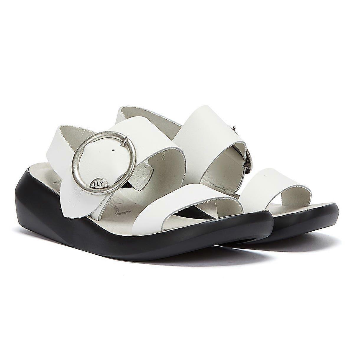 Fly London Bani Womens White Sandals