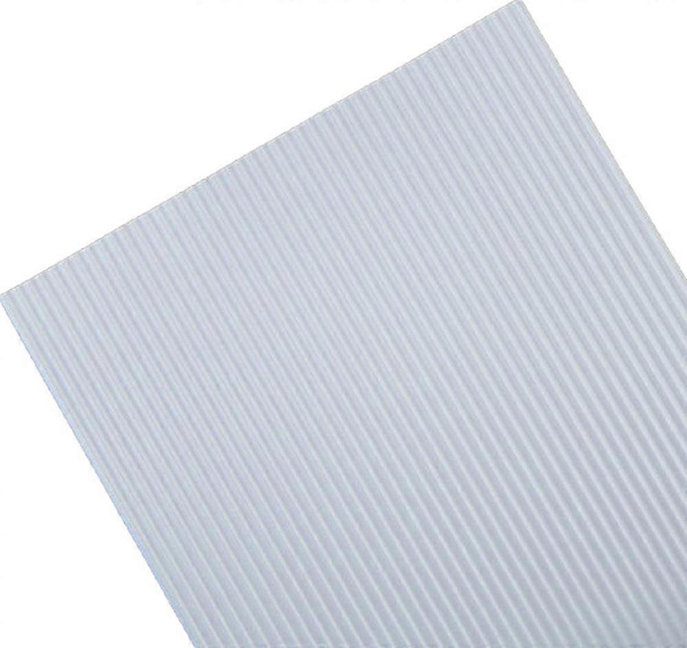 Dolls House White Corrugated Tin Roof Sheet Miniature Builders Diy Fixtures