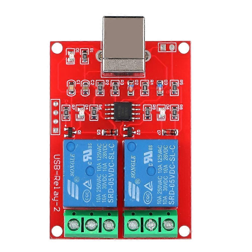 2-Channel 5V Computer USB Smart Switch Controller PC Relay Drive Module Expansion Board