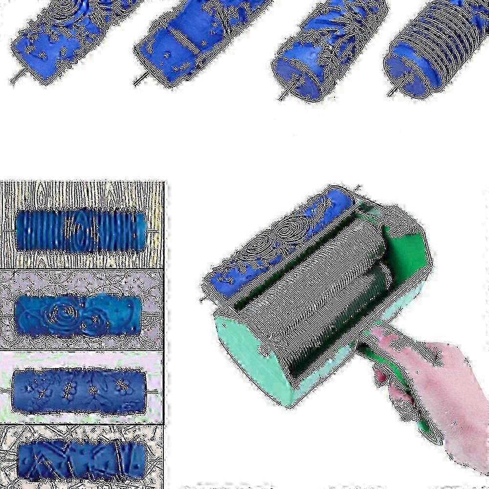 Paint Wallpaper Roller Printing Machine Grain Printing Roller Wall Pattern Tool--
