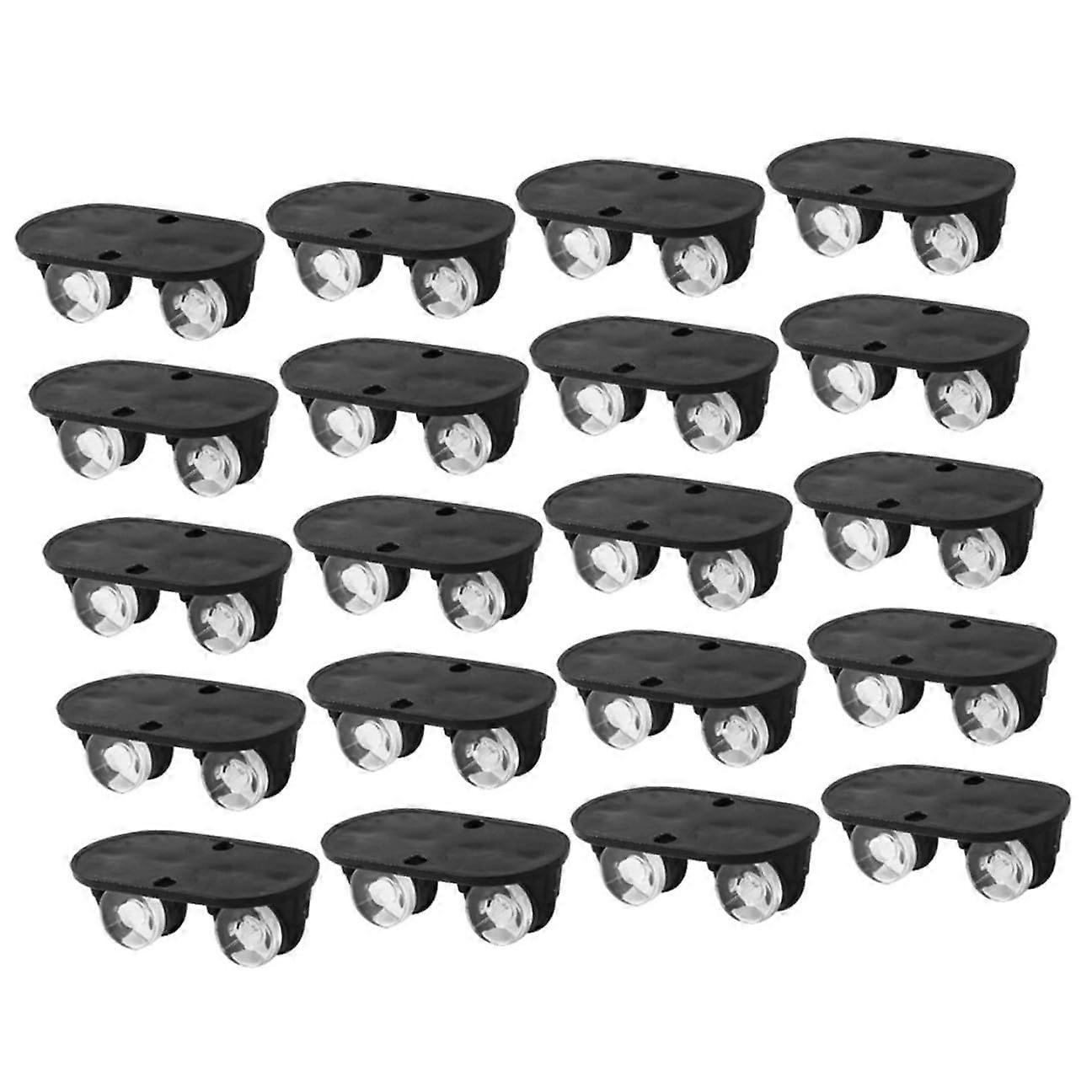 20pcs Self Adhesive Caster Wheels for Storage Bins Trash Cans Appliances Quiet Rollers