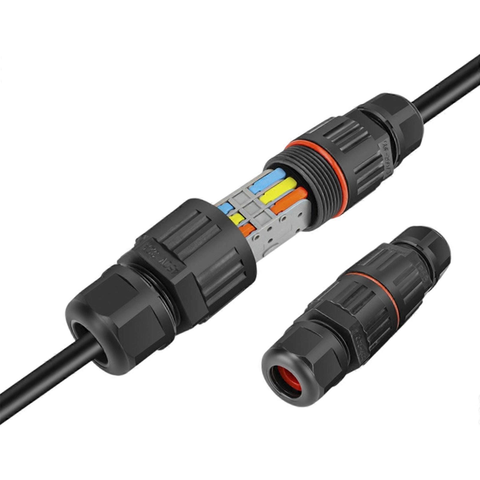 Waterproof Quickly Connect Terminals 2/3Pin Electrical Terminals Adapters Wire Connector Quick Push In Junctions Adapters Multicolor