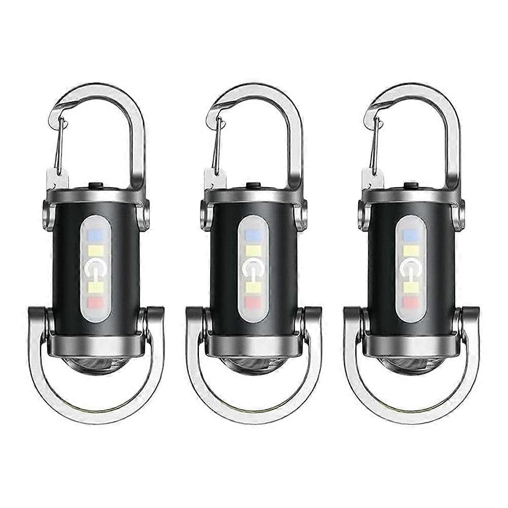 2 in 1 Flashlight and Power Bank Mini Keychain Flashlight Multifunctional Keychain Light for Outdoor Camping Mountain