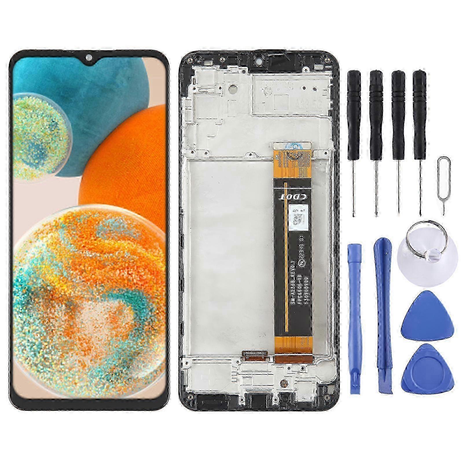 f For Samsung Galaxy A23 5G SM-A236 LCD Screen Digitizer Full Assembly with Frame