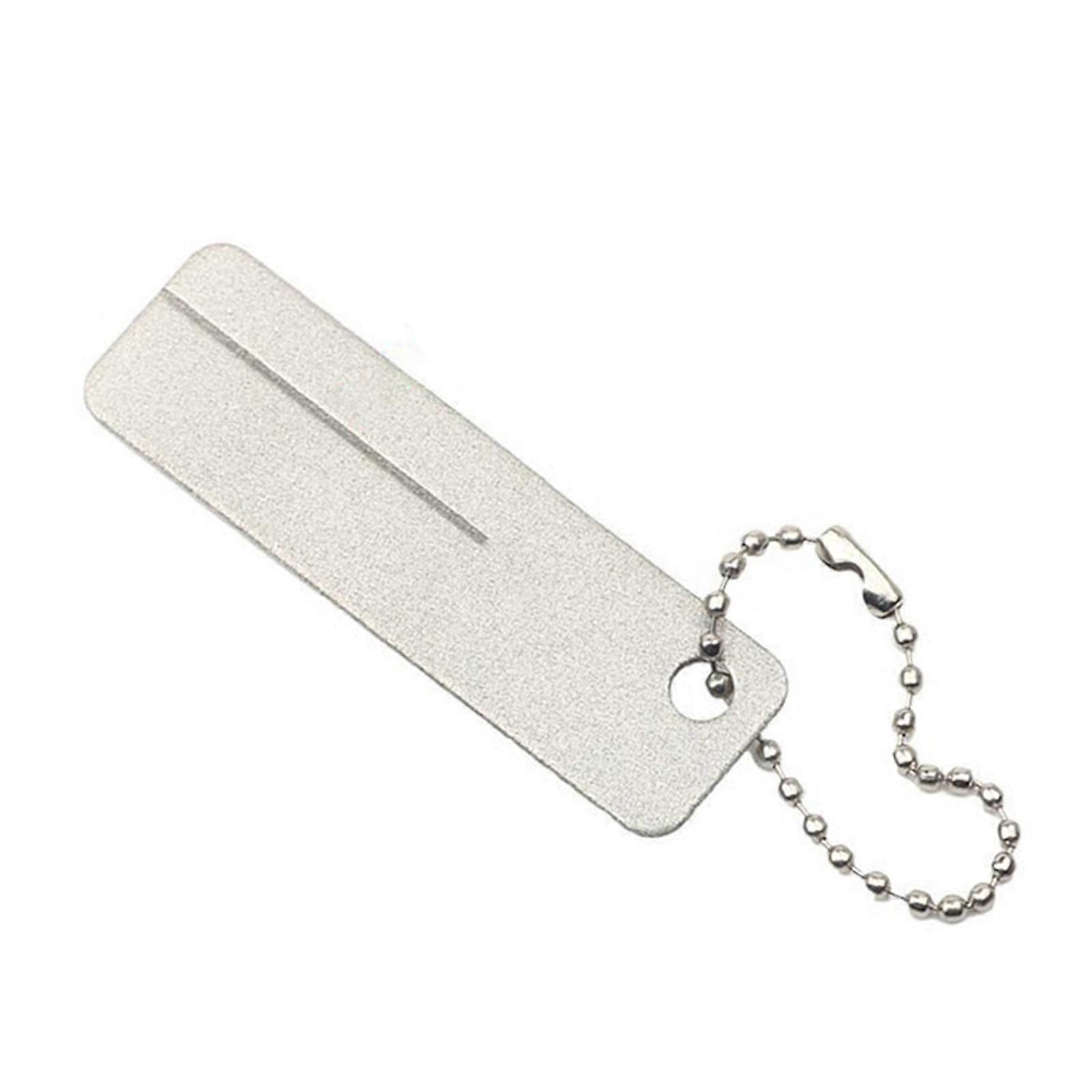 Fishing Fish Hook Diamond Fish Hook File Fish Hook Sharpener Fish Hook Grinding File with Keychain Fine and Mediums Grit Multicolor