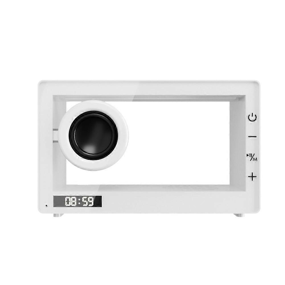 Portable Retro Bluetooth Speaker Clock with RGB Light TF Card A E