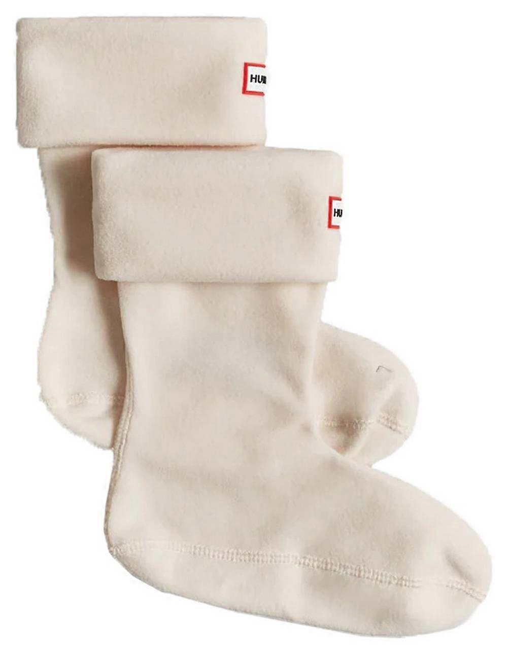 Hunter Fleece Cuff Short Boot Socks - Hunter White