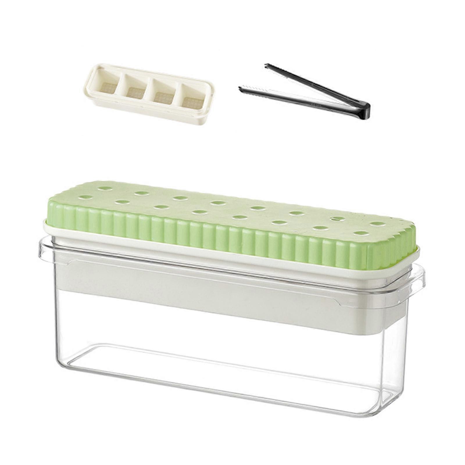 Innovative Square Ice Cubes Tray with Lid Food Grade Silicone Mould for Unique Drink Presentation Kitchen Tool Multicolor