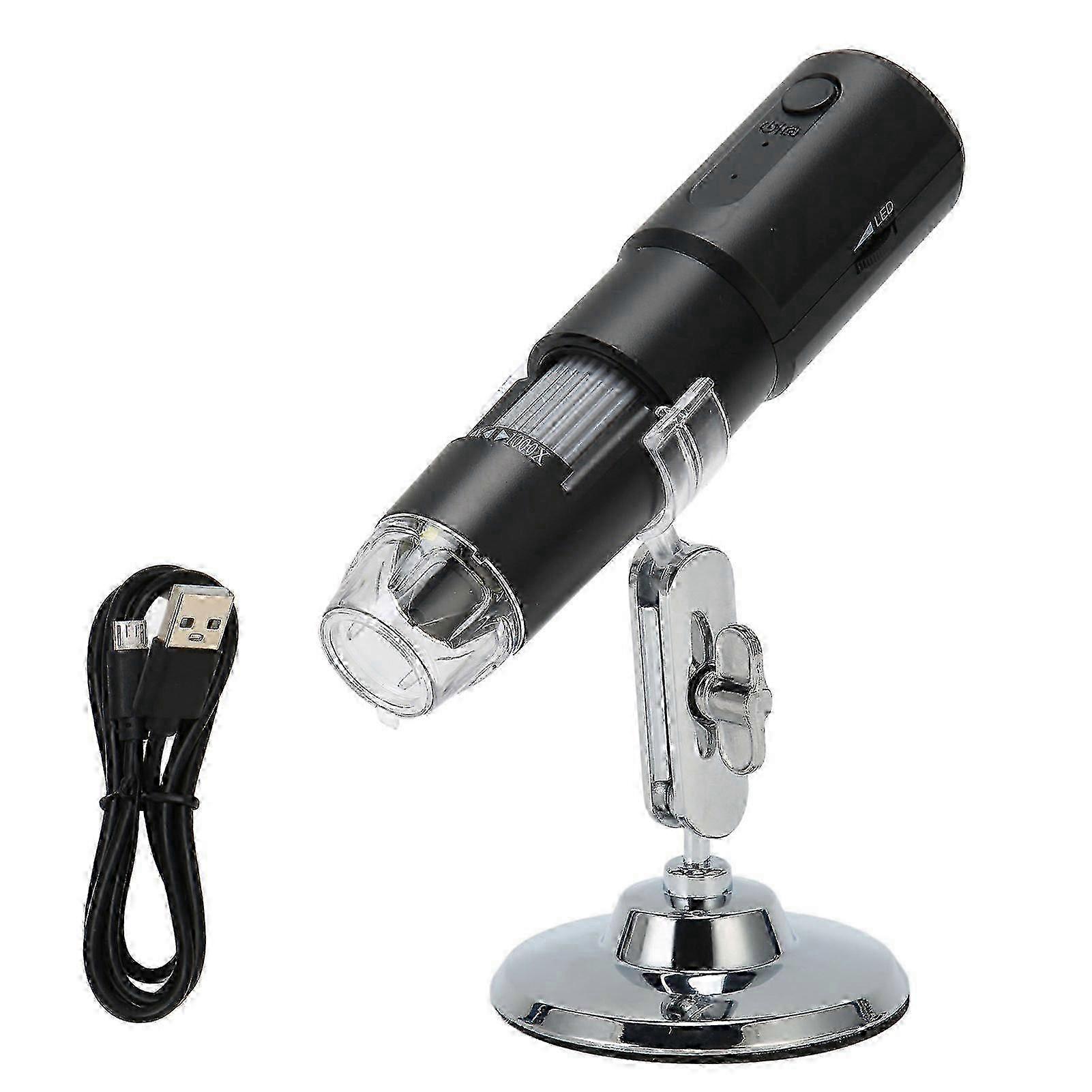 e WiFi USB Microscope Camera 50?1000X Magnification Handheld Digital Microscope with 8 LED Lights for Smartphone Tablet PC