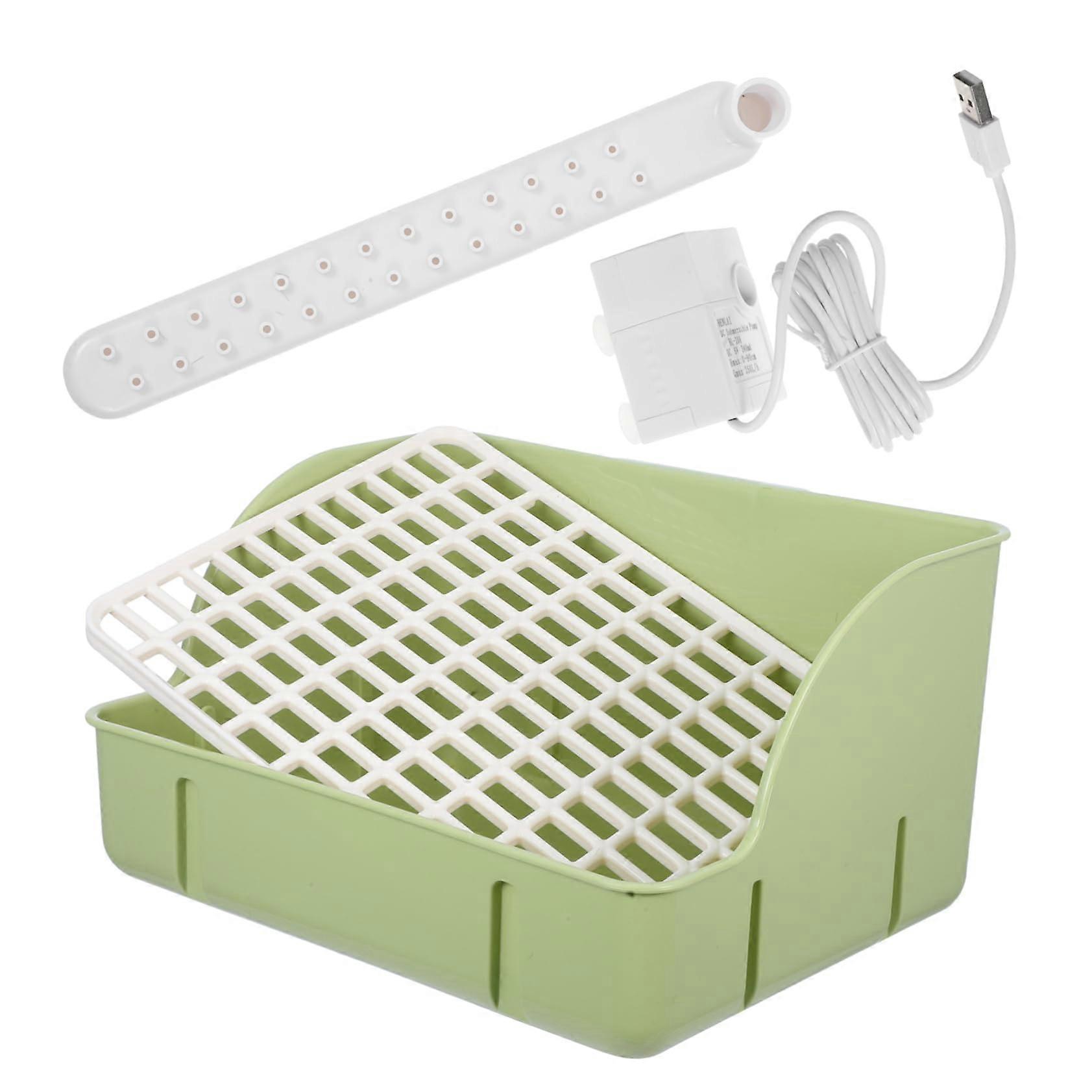 Automatic Bird Bath Tub with Shower Head Circulating Water System for Parrots Macaws Cockatiels