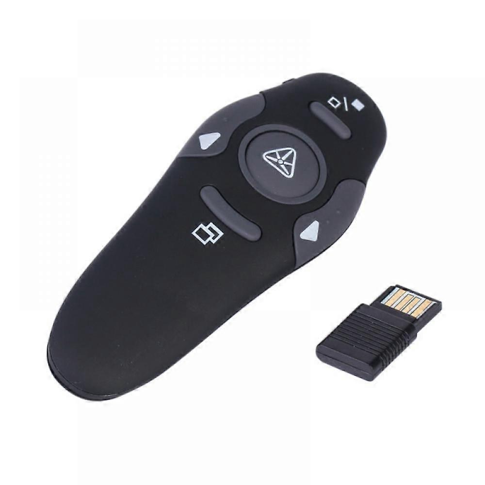 Wireless Presenter Clicker with Red Laser, 2.4GHz RF Remote for PPT, compatible with Windows/MAC/Linux