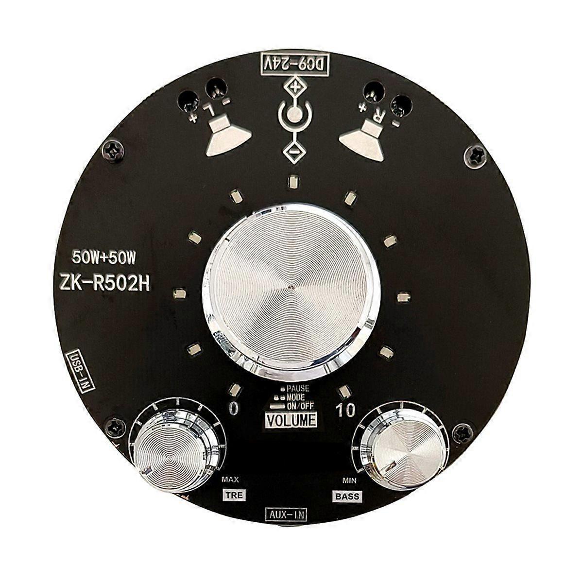 -R302 Cool Volume Indicator Bluetooth Audio Power Amplifier Board Module TPA3118 High and Low Adjust