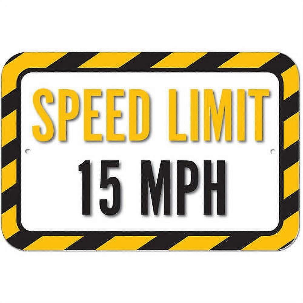 Speed Limit 15 MPH Sign