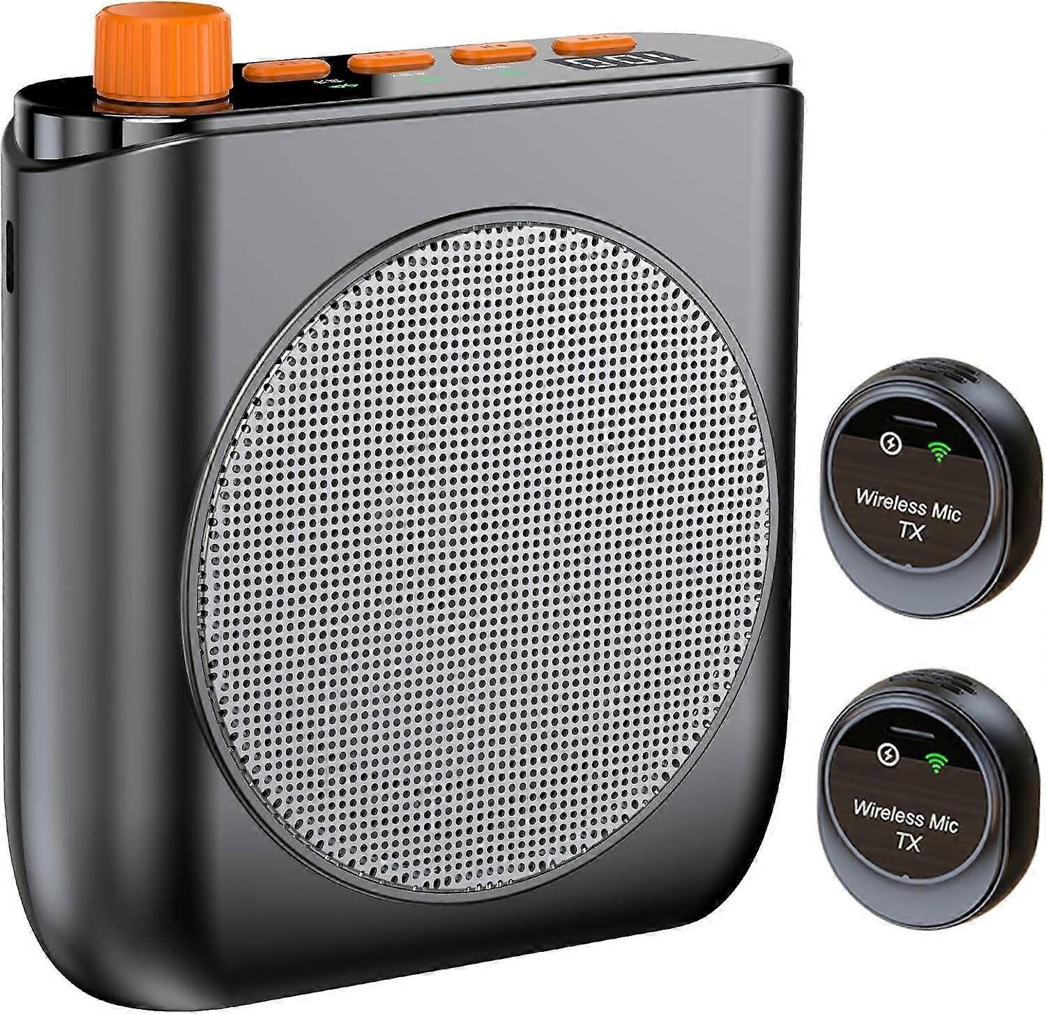 Wireless Microphone Amplifier, Magnetic Clip-on Microphone Voice Amplifier