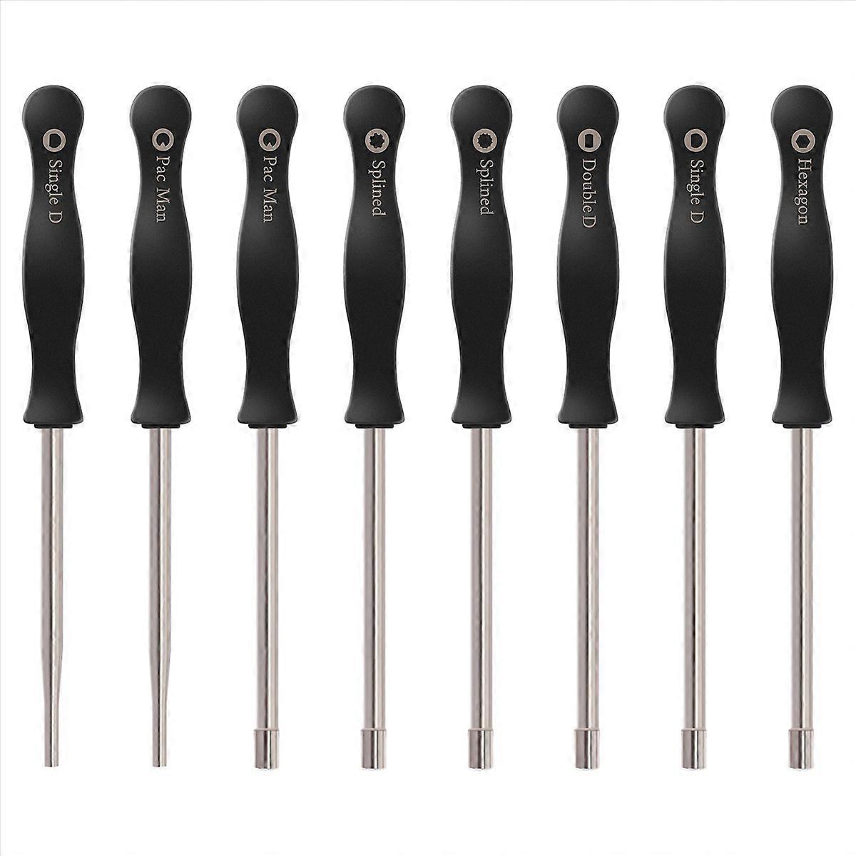 8 pcs Screwdriver Carburetor Adjustment Tool Single D Double D Hexagon Hex Socket Kit Set