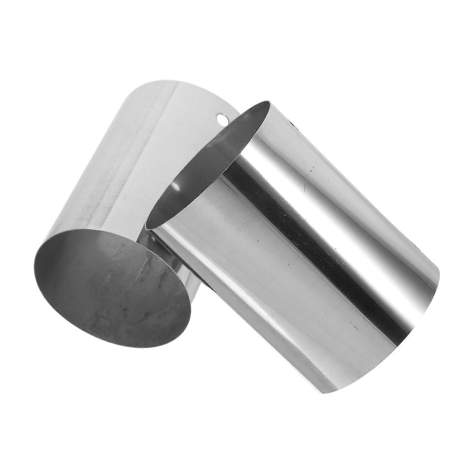Stainless Steel Handrail End Cap Round End Caps For Wood Handrails Simple And Elegant Design 7.00X5.00X5.00CM 2Pack